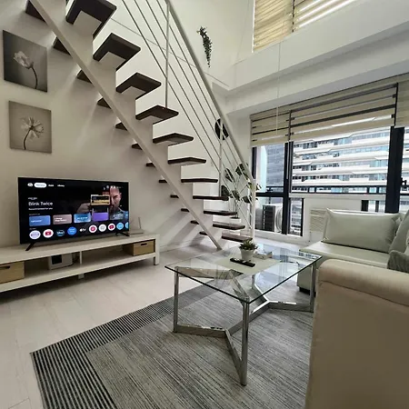 1Br Loft At Gramercy Makati With Free Pool Access And Wifi