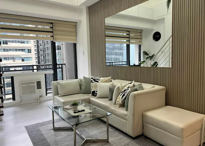 Aparthotel 1br Loft At Gramercy Makati With Free Pool Access And Wifi 4*